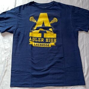 Navy blue lacrosse shirt